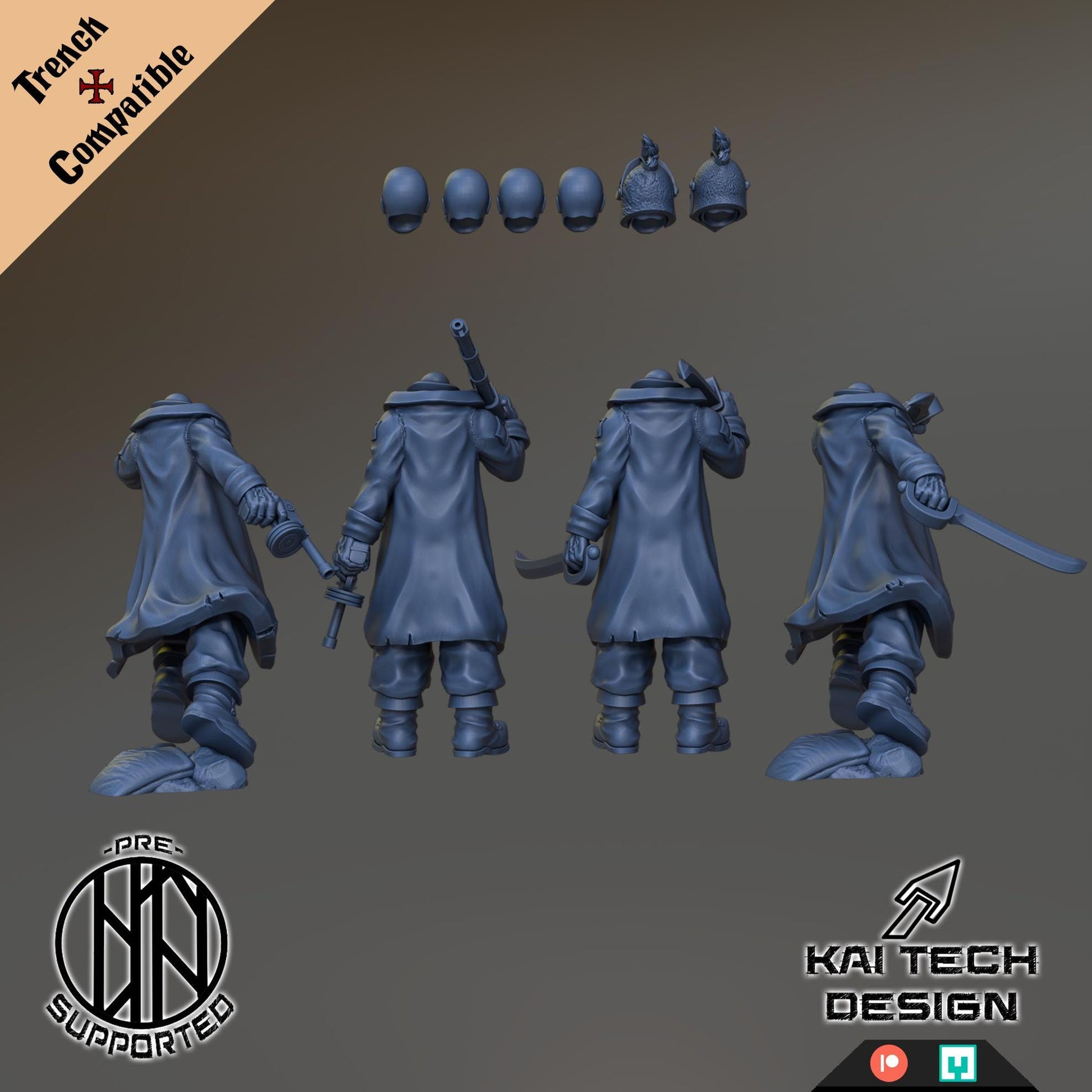 Kaitech Antioch Lieutenant - Trench  Compatible (Custom Order) - product image 2 of 3