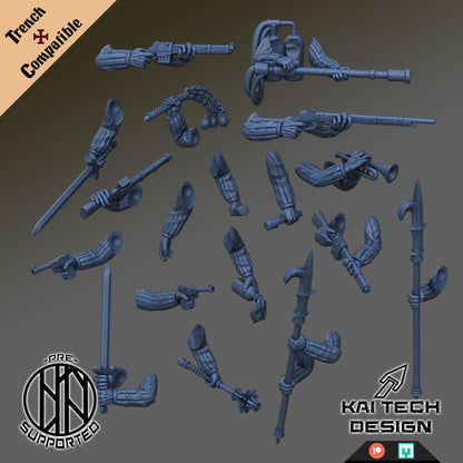 Kaitech Pilgrims Soldiers x4 - Trench  Compatible (Custom Order) - product image 2 of 3