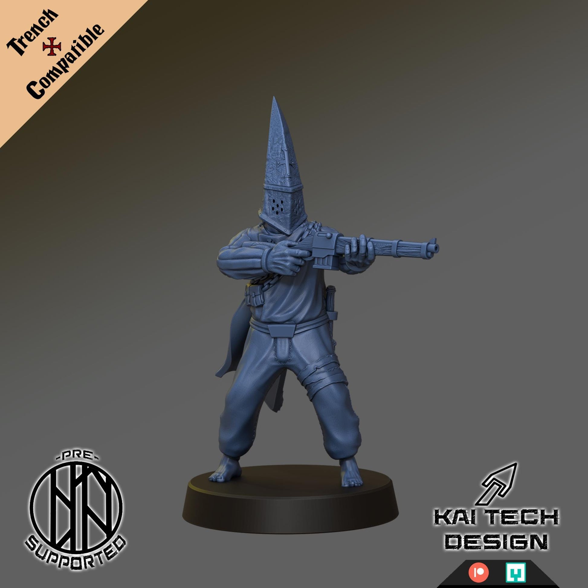 Kaitech Pilgrims Soldiers Monopose x6 - Trench  Compatible (Custom Order) - product image 5 of 7