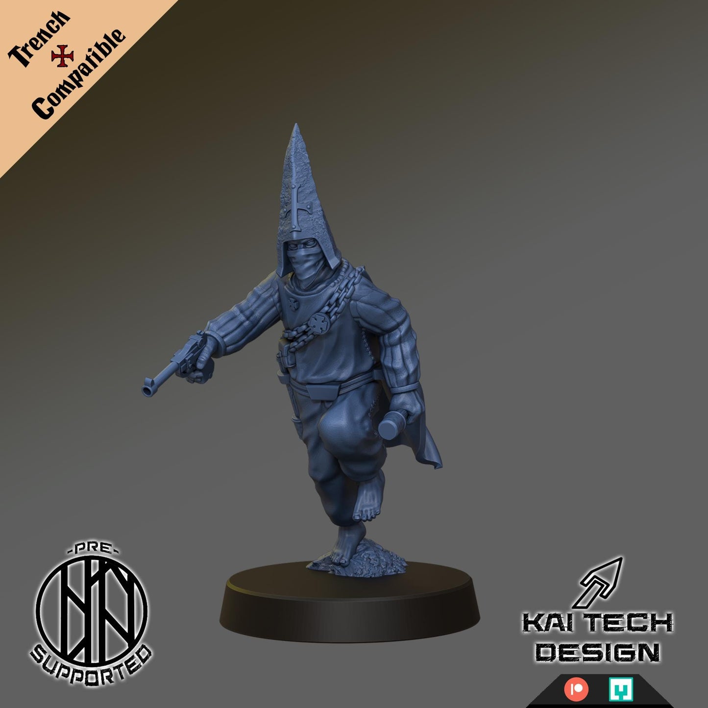 Kaitech Pilgrims Soldiers Monopose x6 - Trench  Compatible (Custom Order) - product image 6 of 7
