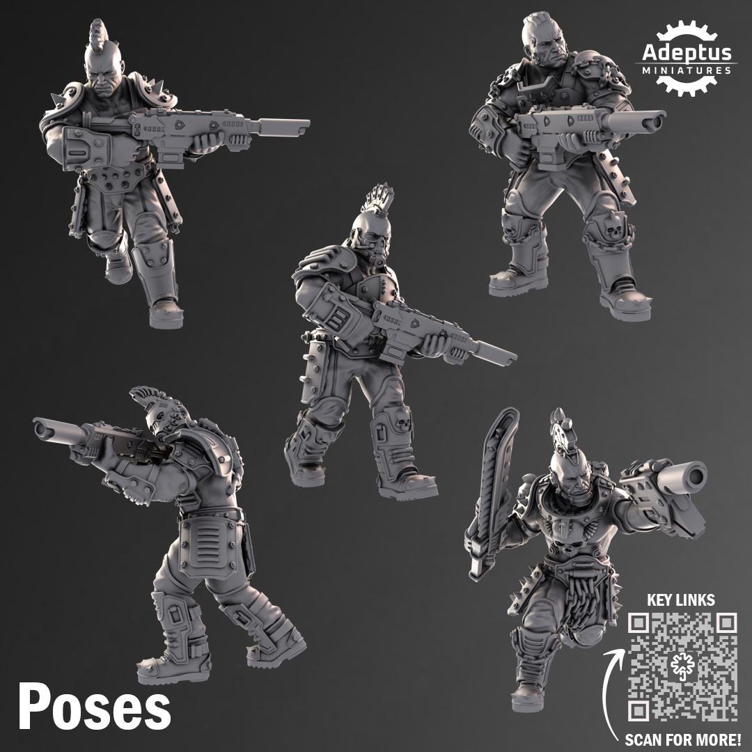 Adeptus Miniatures Thugs. Voliars (Custom Order) - product image 2 of 3