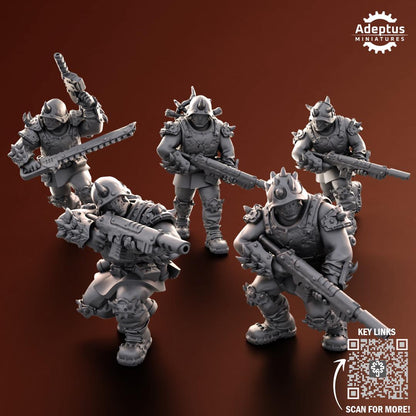 Adeptus Miniatures Twisted Horde. Renegades and Heretics Infantry Squad (Custom Order) - product image 8 of 10