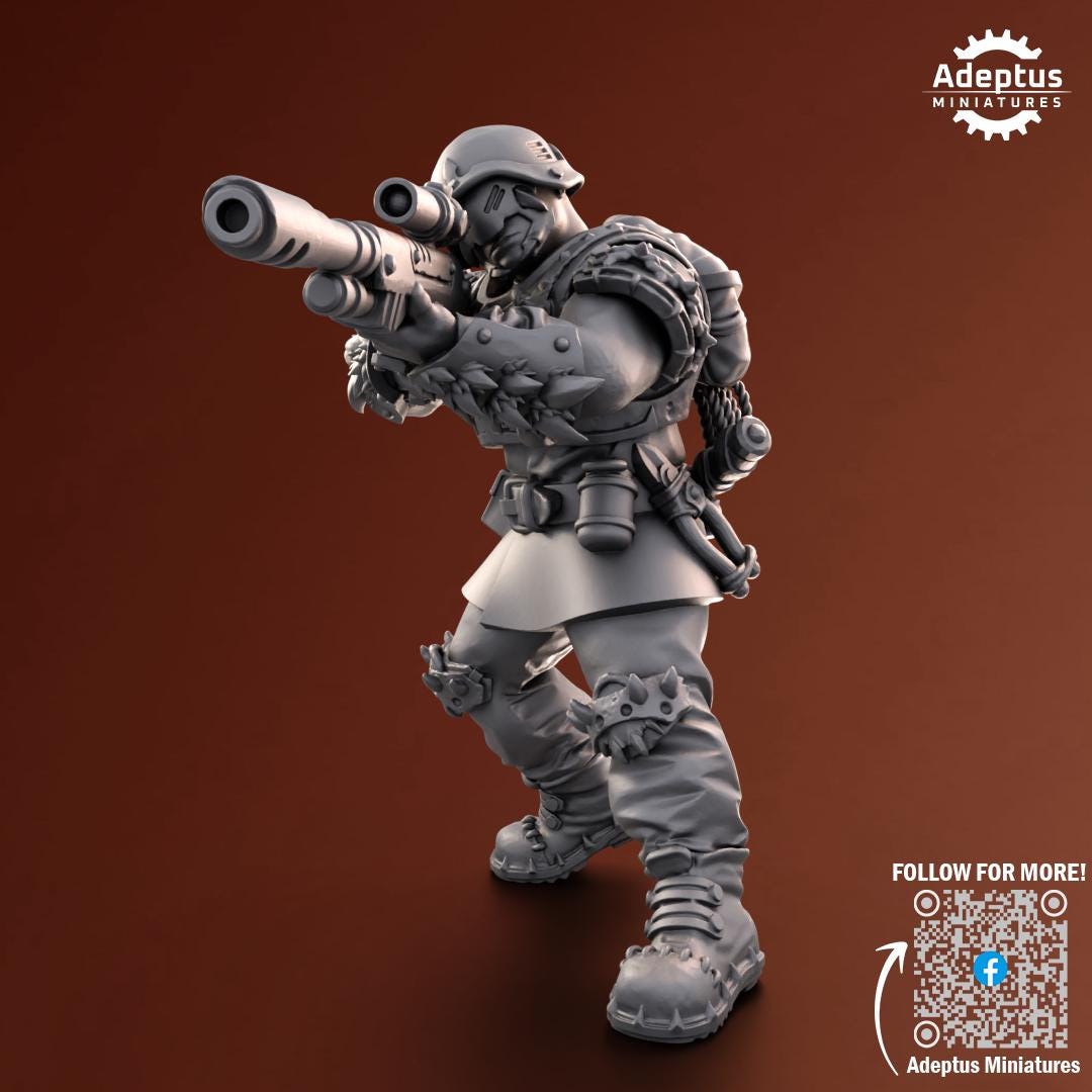 Adeptus Miniatures Twisted Horde. Renegades and Heretics Snipers (Custom Order) - product image 3 of 5