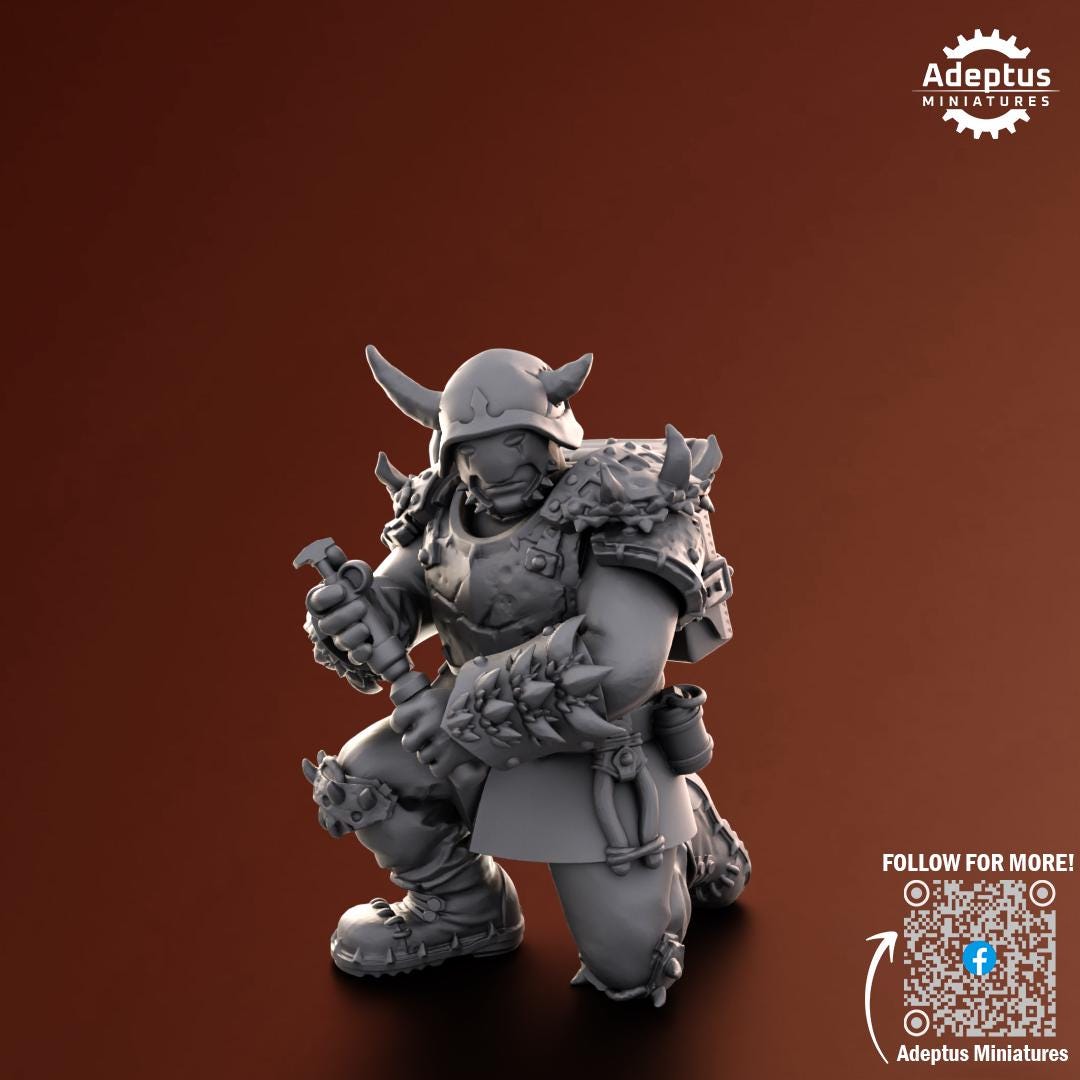 Adeptus Miniatures Twisted Horde. Renegades and Heretics Command Squad (Custom Order) - product image 4 of 8