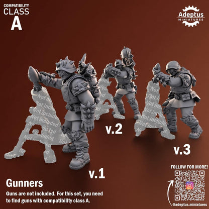 Adeptus Miniatures Twisted Horde. Renegades and Heretics Heavy Weapons Teams x3 (Custom Order) - product image 6 of 8