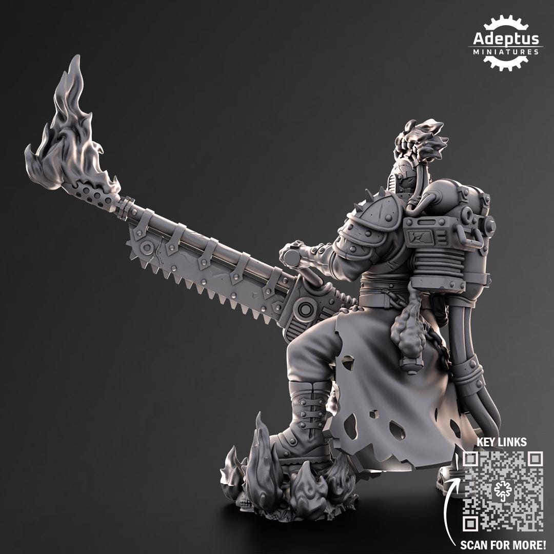 Adeptus Miniatures Fervent Preacher Imperial Guard (Custom Order) - product image 2 of 3