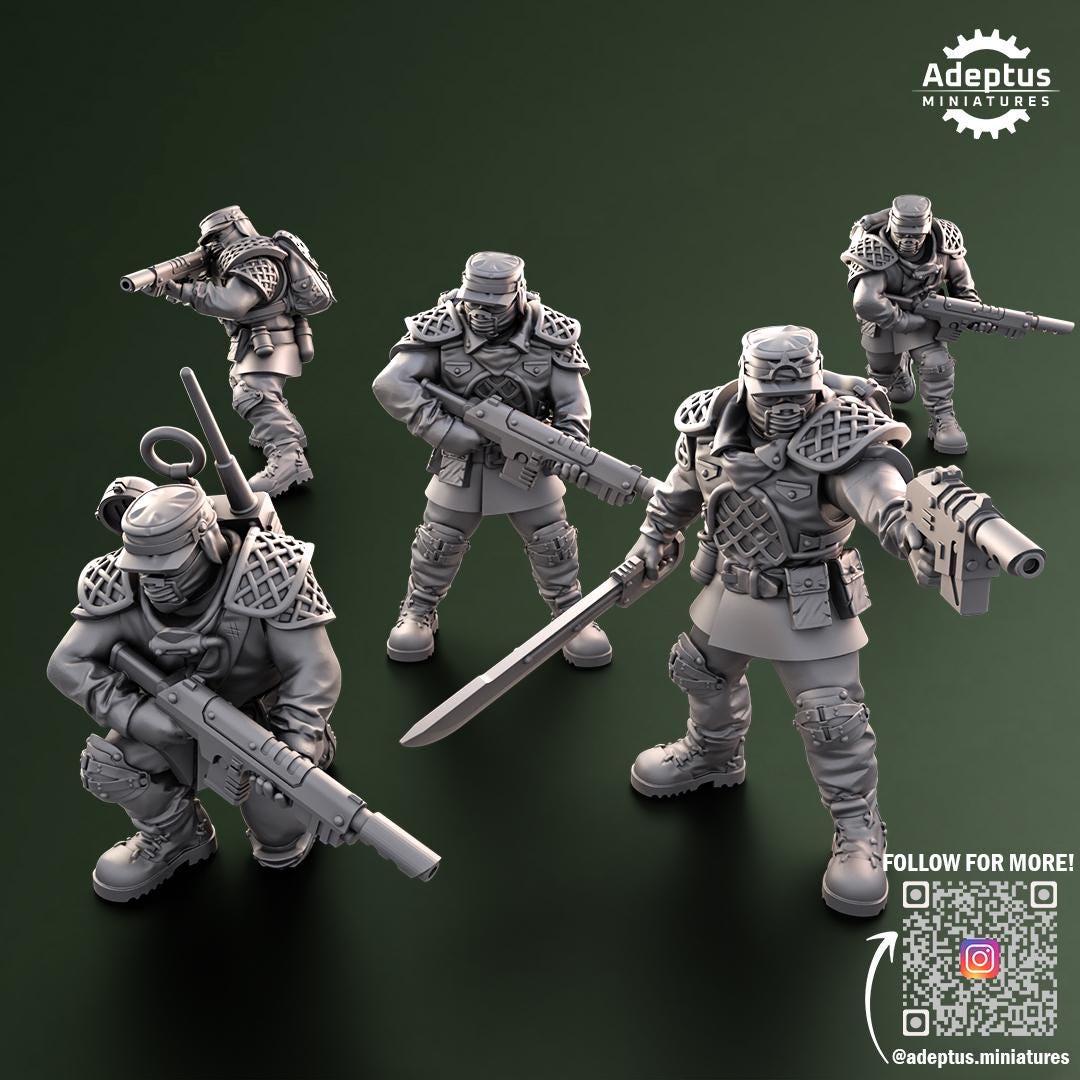 Adeptus Miniatures Sunscorch Regiment Infantry Squad (Custom Order) - product image 3 of 6