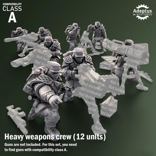 Adeptus Miniatures Sunscorch Regiment Heavy Weapons Teams x3 (Custom Order) - product image 1 of 8