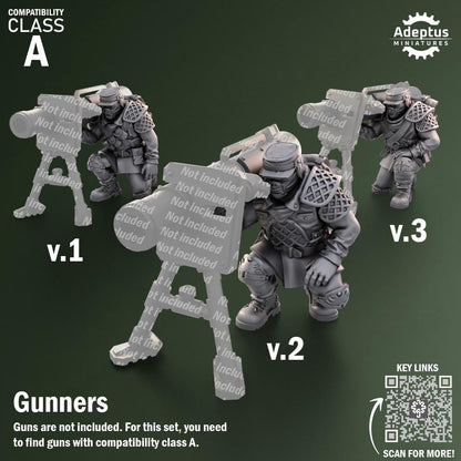 Adeptus Miniatures Sunscorch Regiment Heavy Weapons Teams x3 (Custom Order) - product image 5 of 8