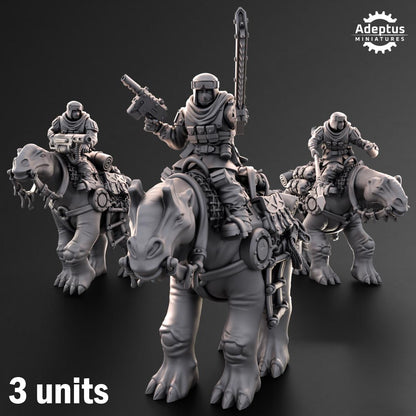 Adeptus Miniatures Khaleeth Regiment Ironhide Riders (Custom Order) - product image 1 of 5