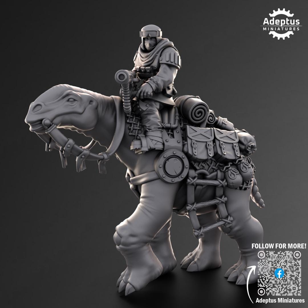 Adeptus Miniatures Khaleeth Regiment Ironhide Riders (Custom Order) - product image 5 of 5