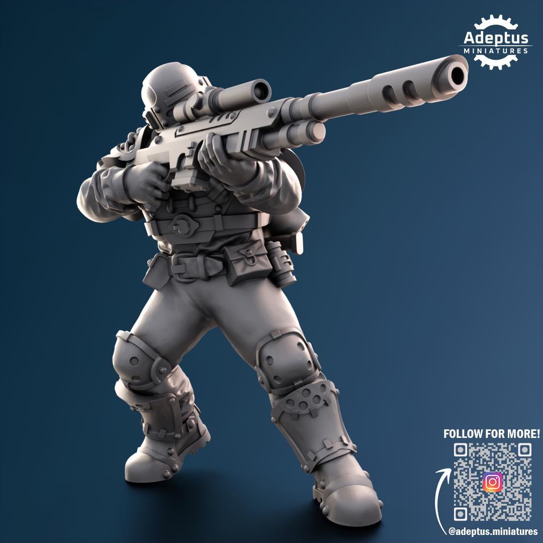 Adeptus Miniatures Greyplate Troops Snipers (Custom Order) - product image 3 of 5