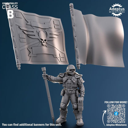 Adeptus Miniatures Greyplate Troops Command Squad (Custom Order) - product image 3 of 9