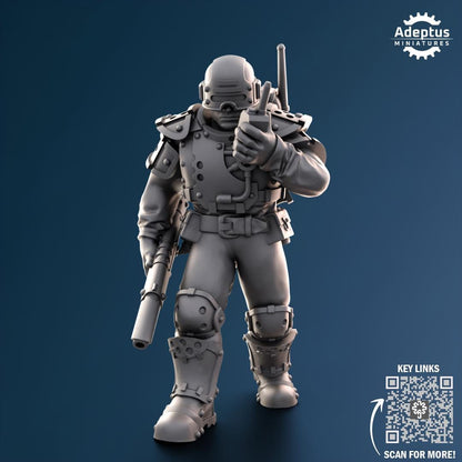 Adeptus Miniatures Greyplate Troops Command Squad (Custom Order) - product image 4 of 9