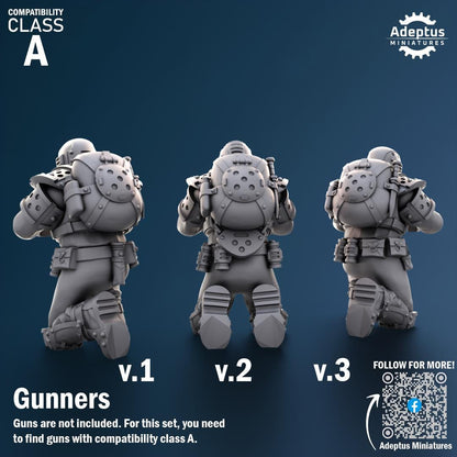 Adeptus Miniatures Greyplate Troops Heavy Weapons Teams x3 (Custom Order) - product image 4 of 8