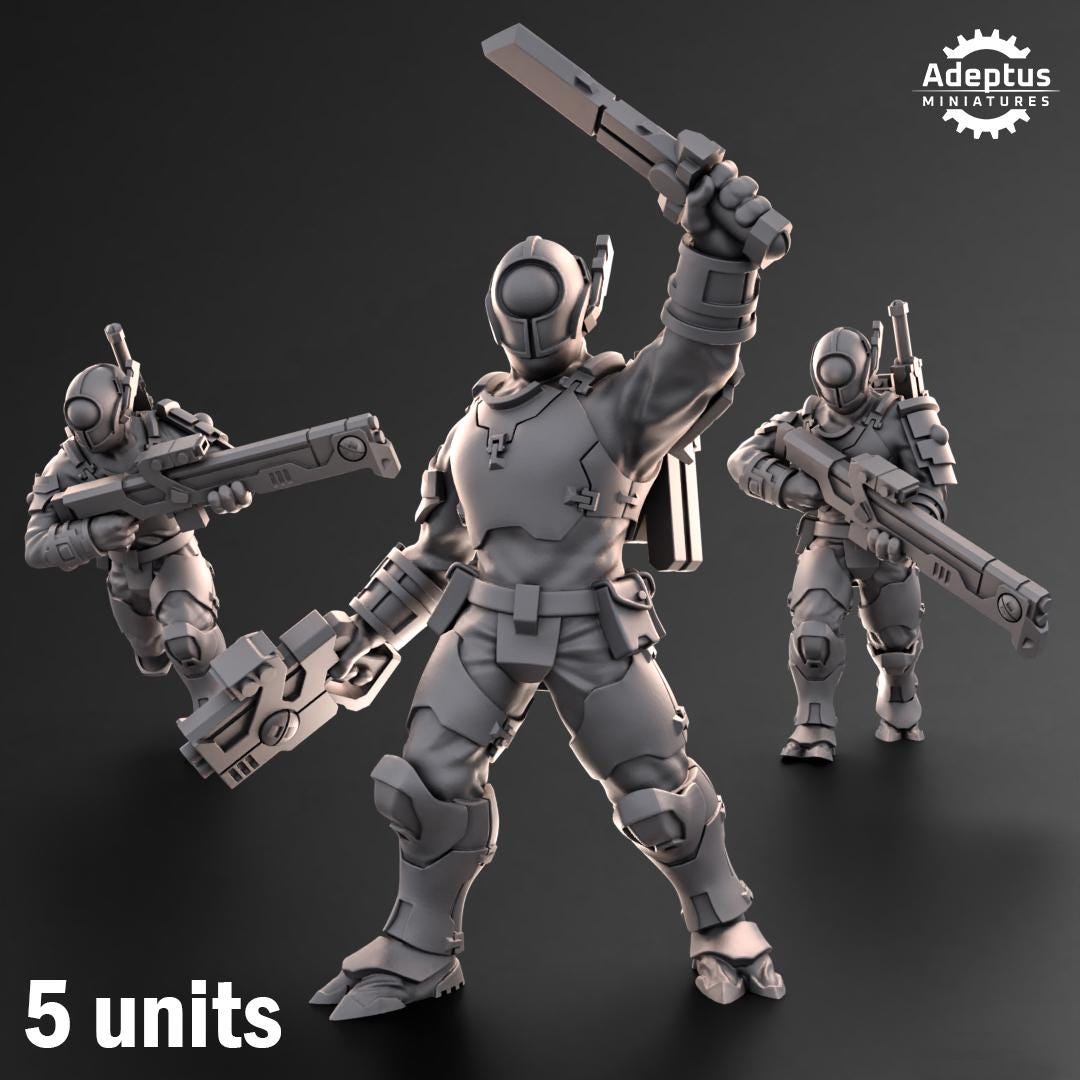 Adeptus Miniatures Line Strikers. Kae'ti (Custom Order) - product image 1 of 3