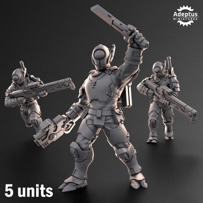 Adeptus Miniatures Line Strikers. Kae'ti (Custom Order) - product image 1 of 3