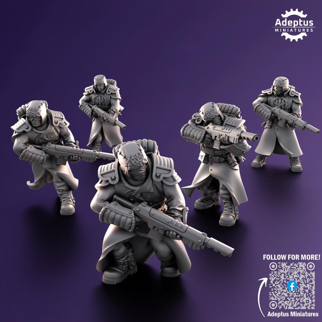 Adeptus Miniatures Iceward Division Infantry Squad (Custom Order) - product image 4 of 6