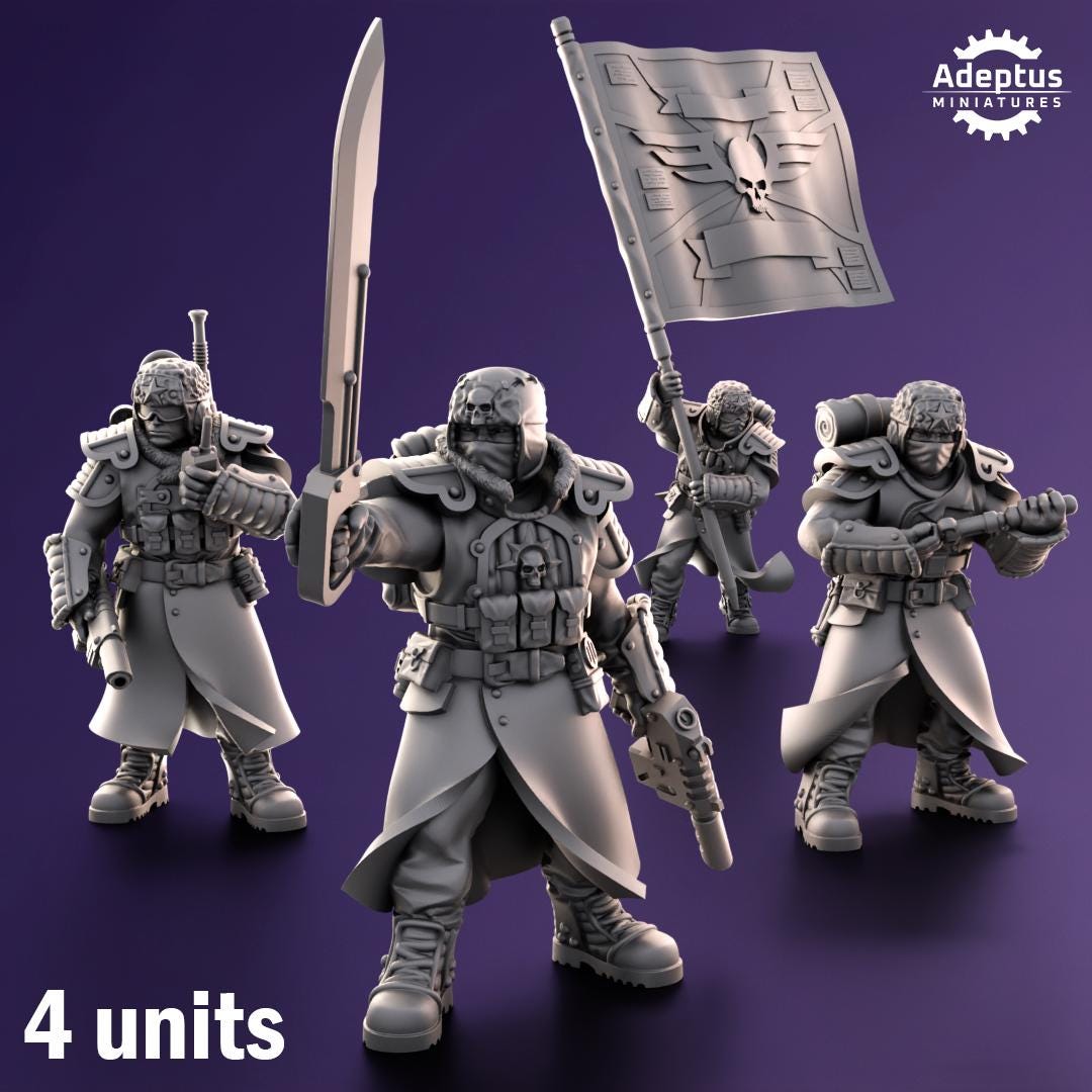 Adeptus Miniatures Iceward Division Command Squad (Custom Order) - product image 1 of 9