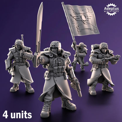 Adeptus Miniatures Iceward Division Command Squad (Custom Order) - product image 1 of 9