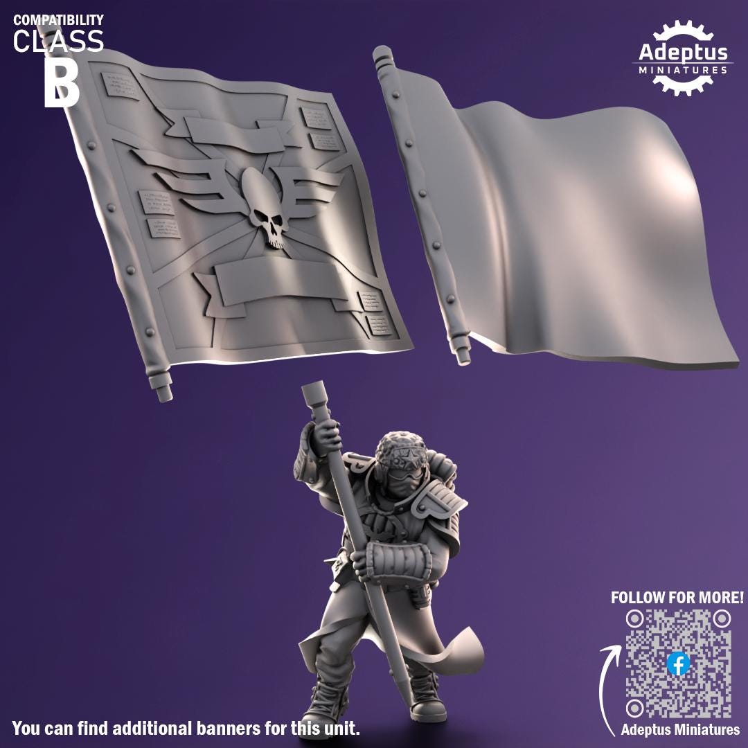 Adeptus Miniatures Iceward Division Command Squad (Custom Order) - product image 3 of 9