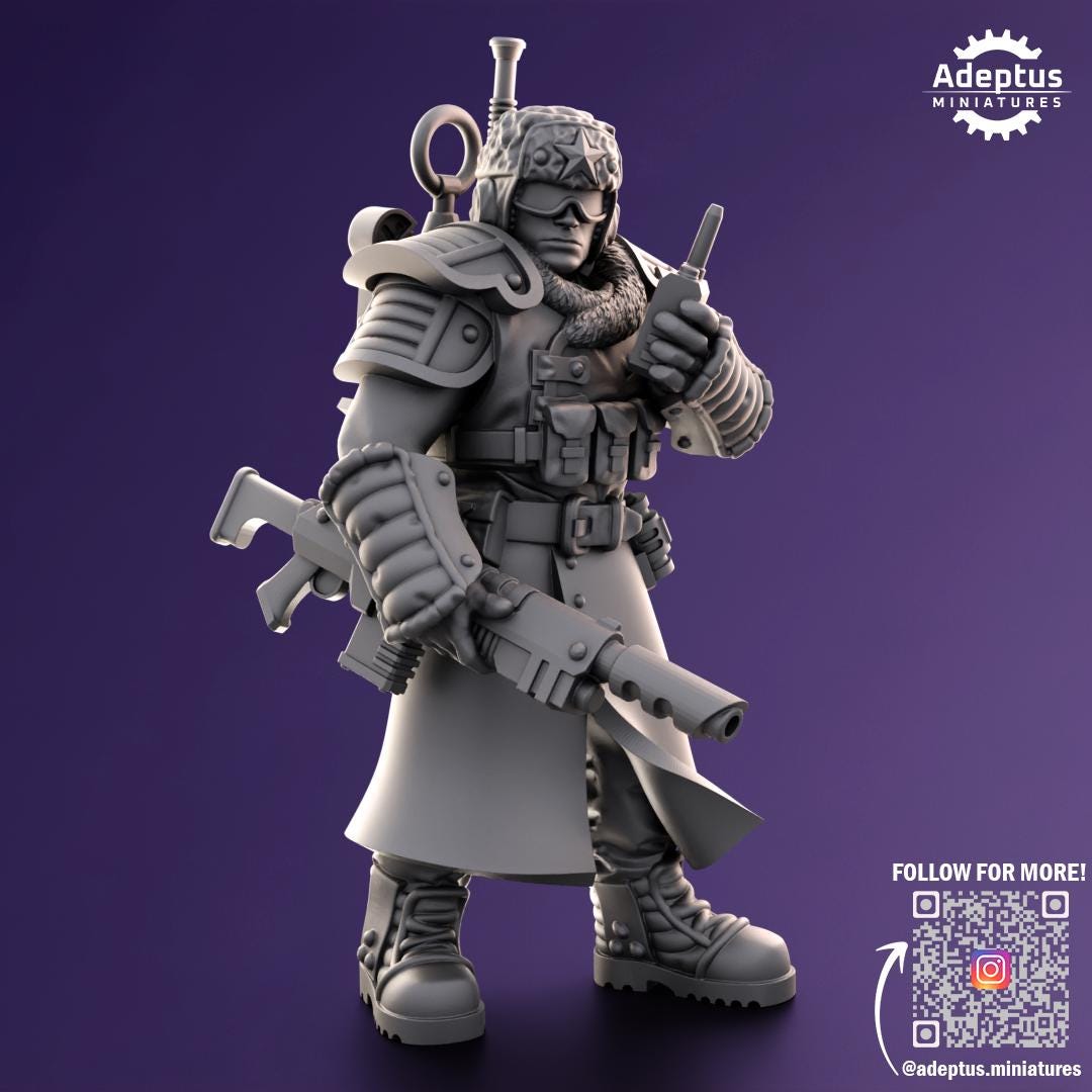 Adeptus Miniatures Iceward Division Command Squad (Custom Order) - product image 5 of 9