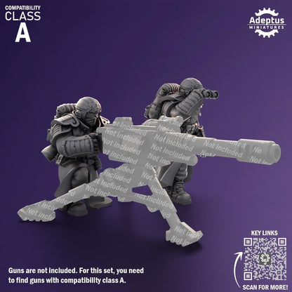 Adeptus Miniatures Iceward Division Heavy Weapons Teams x3 (Custom Order) - product image 2 of 8