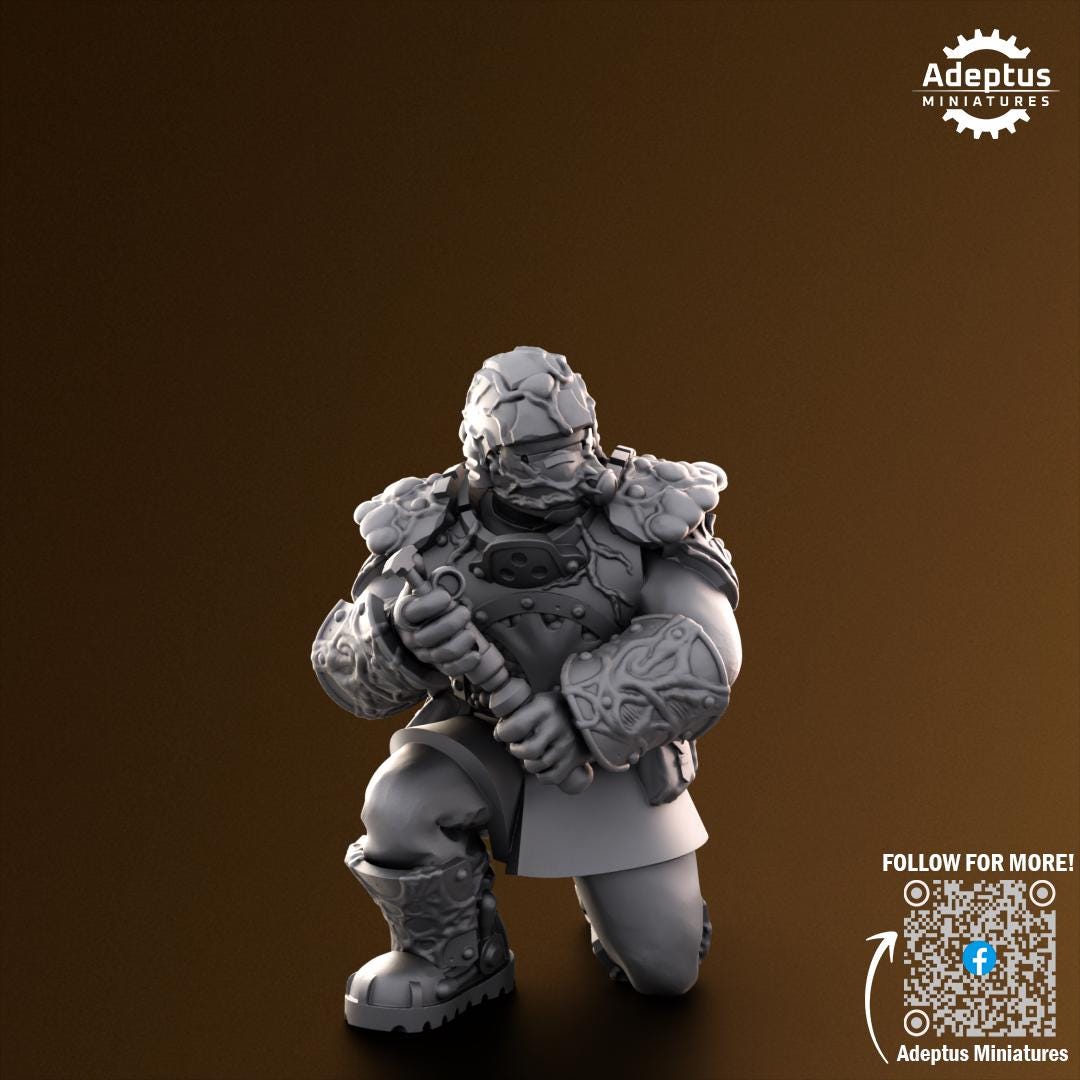 Adeptus Miniatures Sporeblight Regiment. Renegades and Heretics Command Squad (Custom Order) - product image 4 of 8