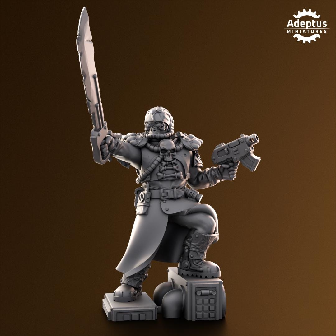Adeptus Miniatures Sporeblight Regiment. Renegades and Heretics Command Squad (Custom Order) - product image 7 of 8