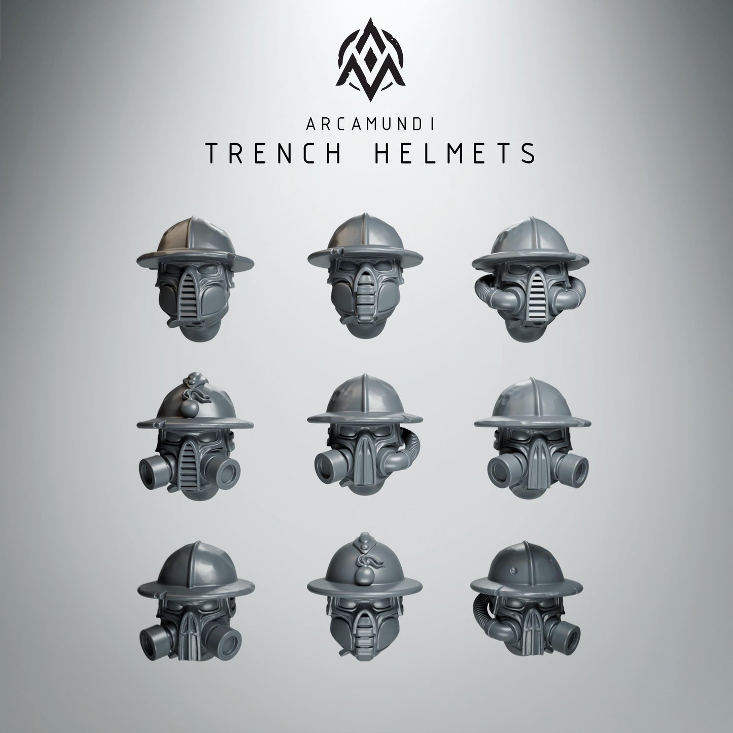 Arcamundi Dieselpunk Trencher Helmets x20 - Trench  Compatible (Custom Order) - product image 2 of 2