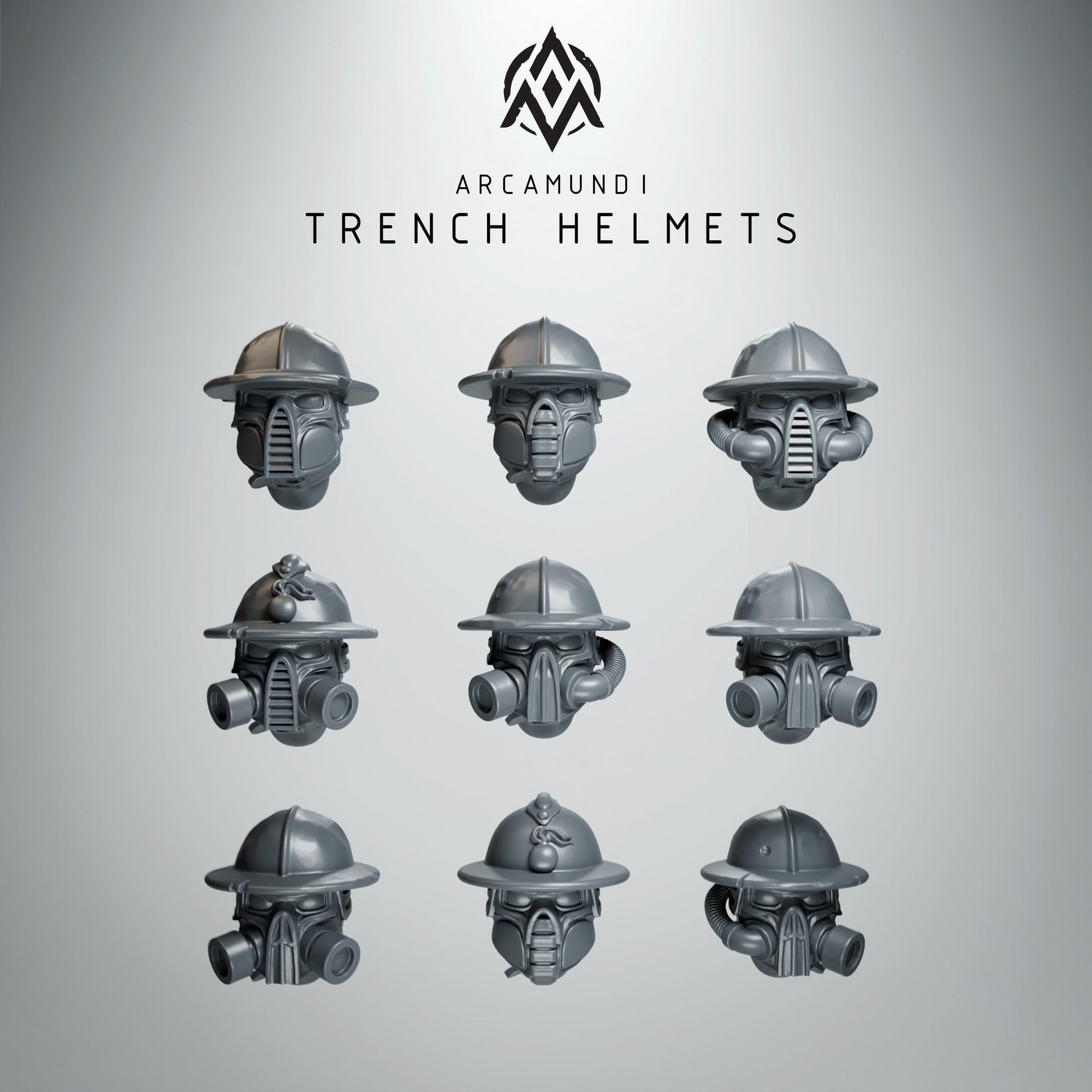 Arcamundi Dieselpunk Trencher Helmets x20 - Trench  Compatible (Custom Order) - product image 2 of 2