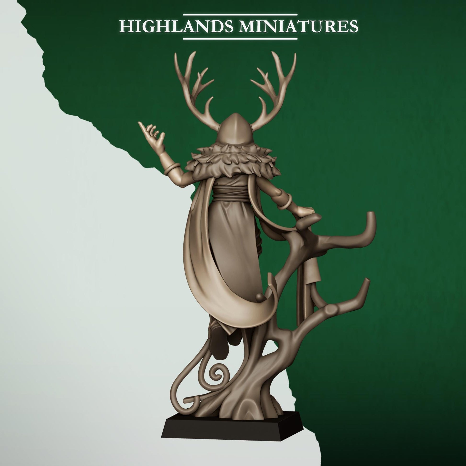 Highland Miniatures Feral Elf Druid - Fantasy / D&D (Custom Order) - product image 4 of 4