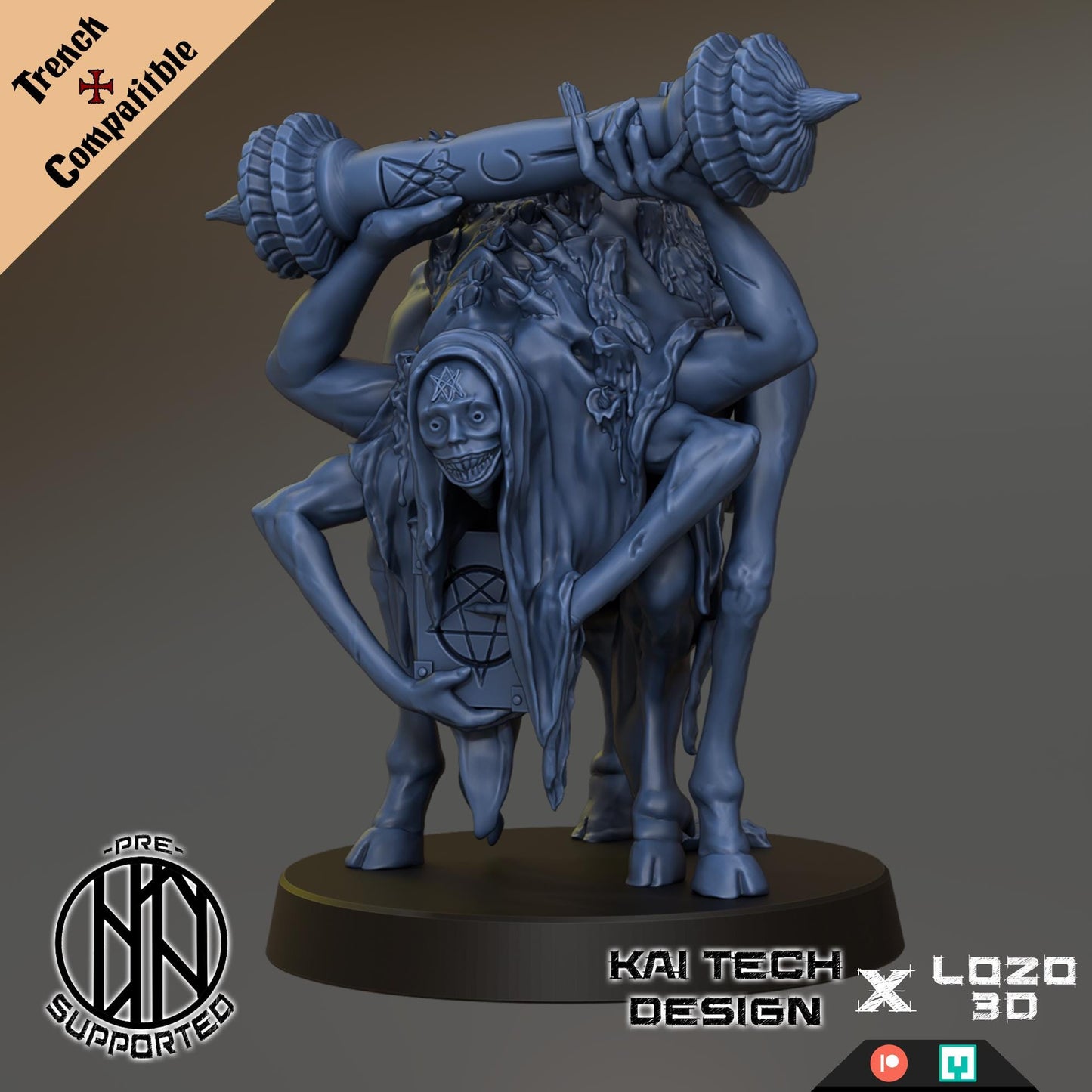 Kaitech Mercenaries Scroll Guard - Trench  Compatible (Custom Order) - product image 1 of 2