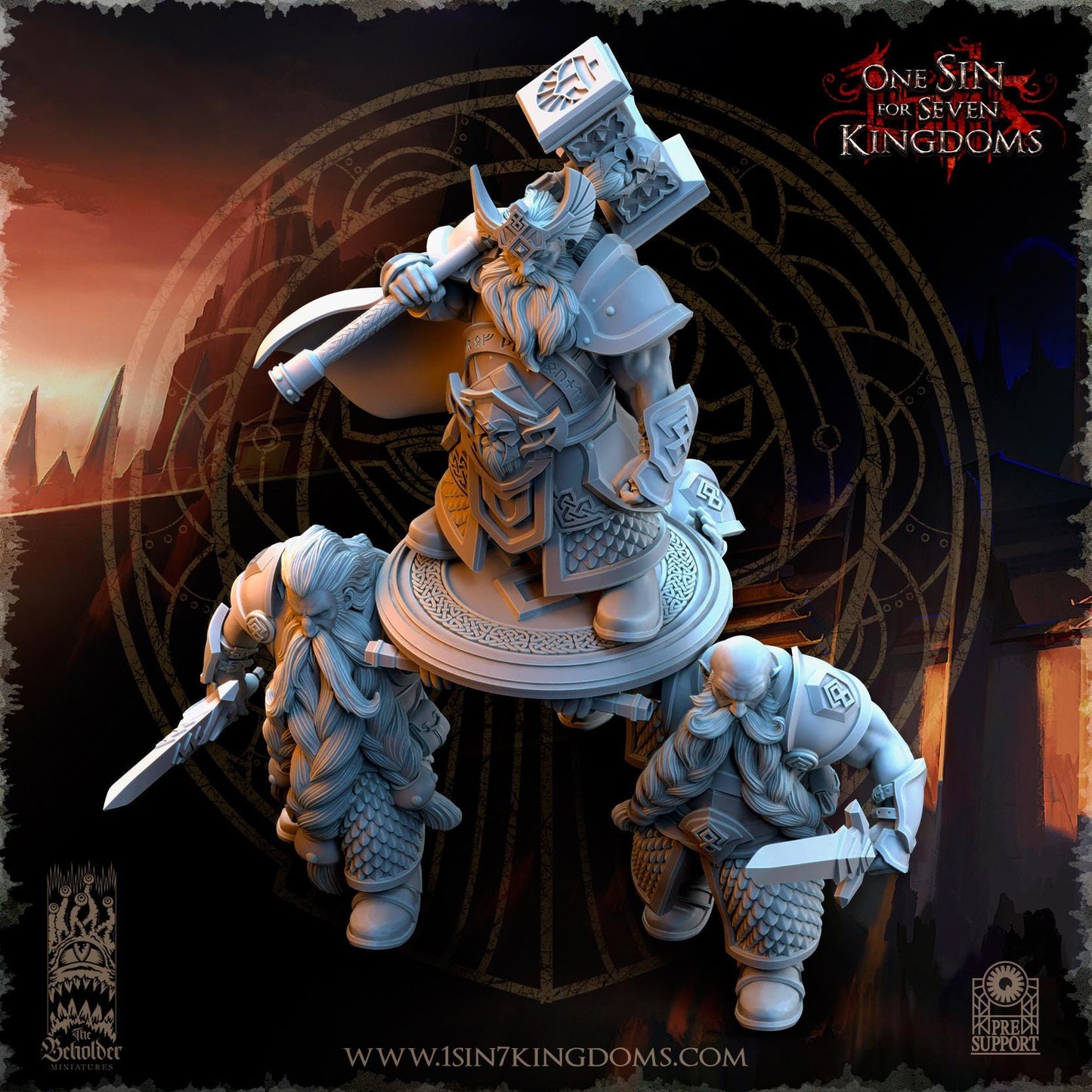 The Beholder Miniatures Throngrim, King of the Mountain Heart - Fantasy / D&D (Custom Order) - product image 7 of 8