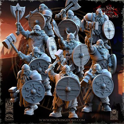The Beholder Miniatures Dwarven Kingdoms Warriors - Fantasy / D&D (Custom Order) - product image 1 of 7