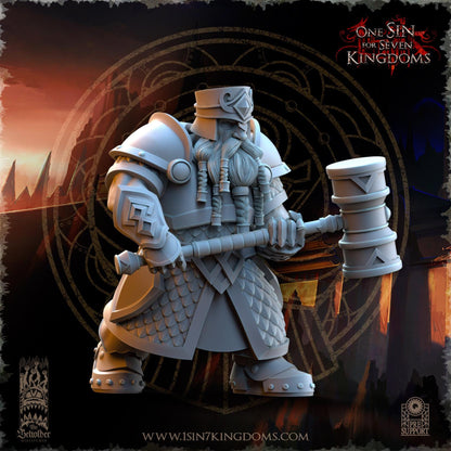 The Beholder Miniatures Dwarven Kingdoms Hammer Brotherhood Warriors - Fantasy / D&D (Custom Order) - product image 4 of 8