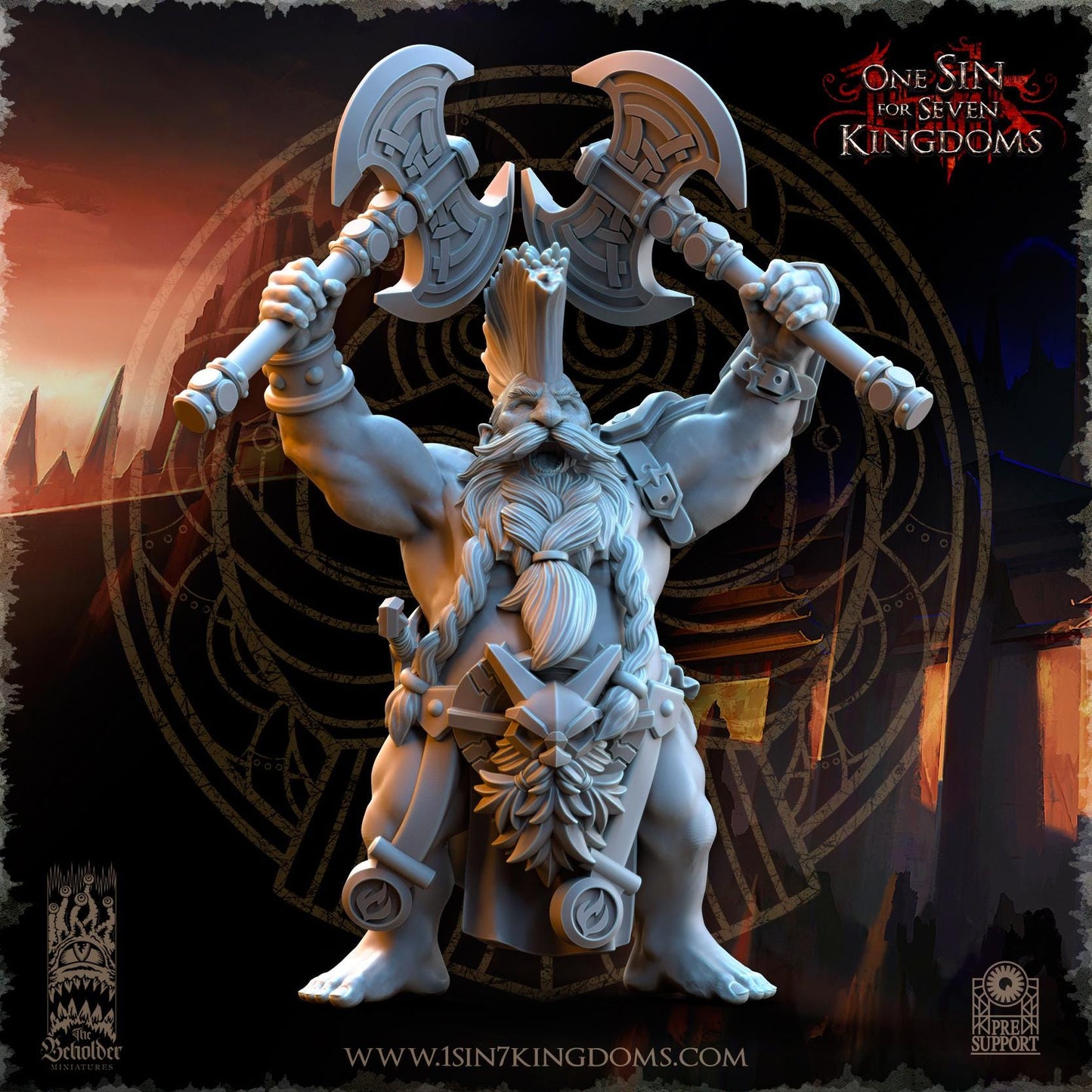 The Beholder Miniatures Dwarven Kingdoms Slayers of Molten Core - Fantasy / D&D (Custom Order) - product image 5 of 8