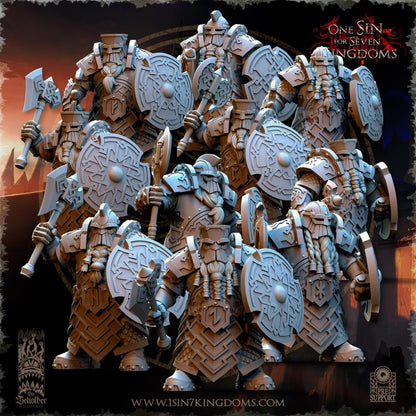 The Beholder Miniatures Dwarven Kingdoms Ironheads Warriors - Fantasy / D&D (Custom Order) - product image 1 of 7