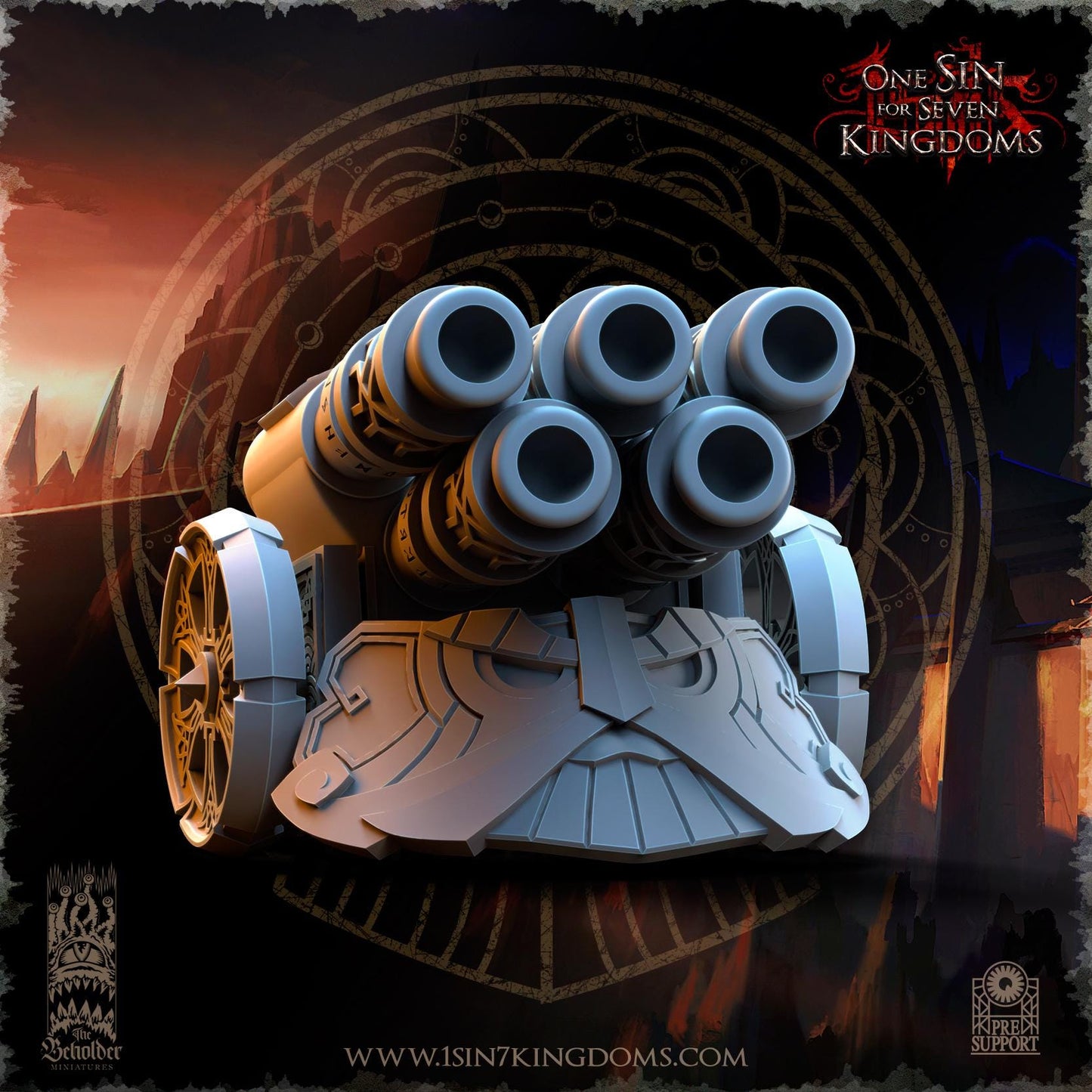 The Beholder Miniatures Dwarven Kingdoms Volcano Battery - Fantasy / D&D (Custom Order) - product image 6 of 10