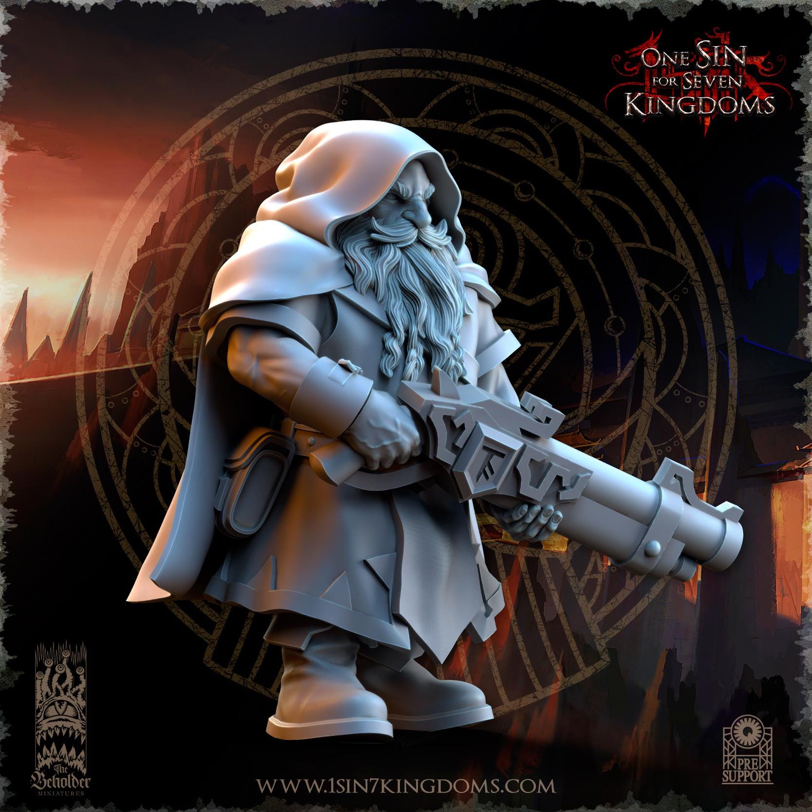 The Beholder Miniatures Dwarven Kingdoms Sharpshooters - Fantasy / D&D (Custom Order) - product image 4 of 4