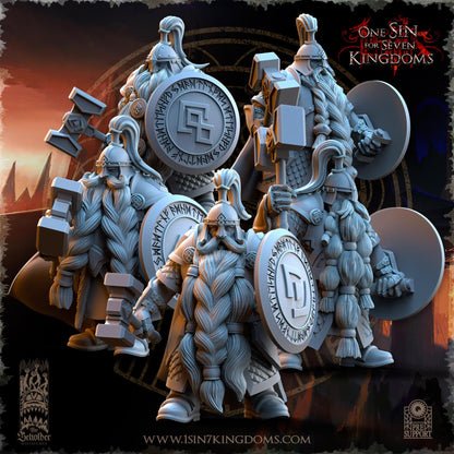 The Beholder Miniatures Dwarven Kingdoms Highborn Warriors - Fantasy / D&D (Custom Order) - product image 1 of 7
