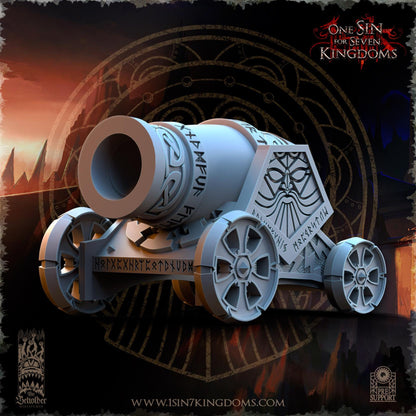 The Beholder Miniatures Dwarven Kingdoms Thunder Cannon - Fantasy / D&D (Custom Order) - product image 2 of 11