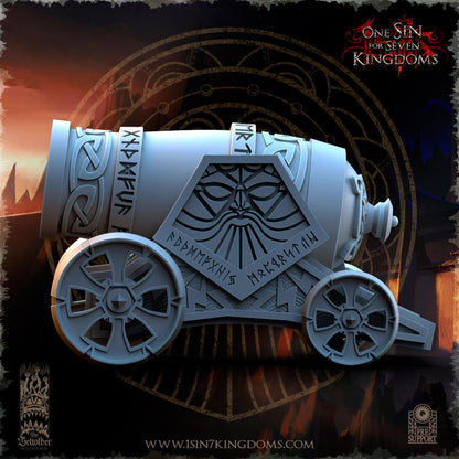 The Beholder Miniatures Dwarven Kingdoms Thunder Cannon - Fantasy / D&D (Custom Order) - product image 3 of 11