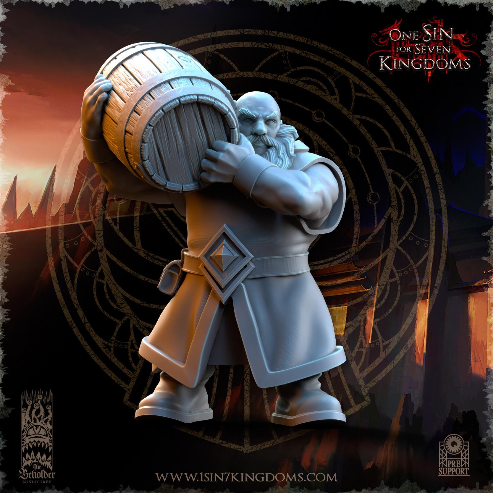The Beholder Miniatures Dwarven Kingdoms Thunder Cannon - Fantasy / D&D (Custom Order) - product image 10 of 11