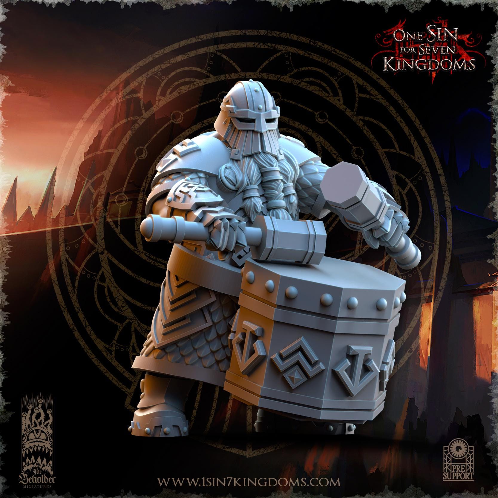 The Beholder Miniatures Dwarven Kingdoms Snapdragons - Fantasy / D&D (Custom Order) - product image 5 of 6