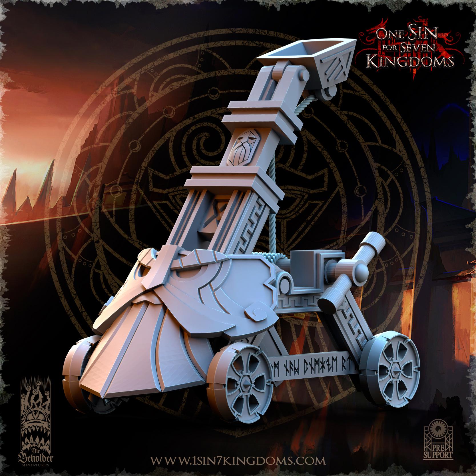 The Beholder Miniatures Dwarven Kingdoms Catapult - Fantasy / D&D (Custom Order) - product image 2 of 7