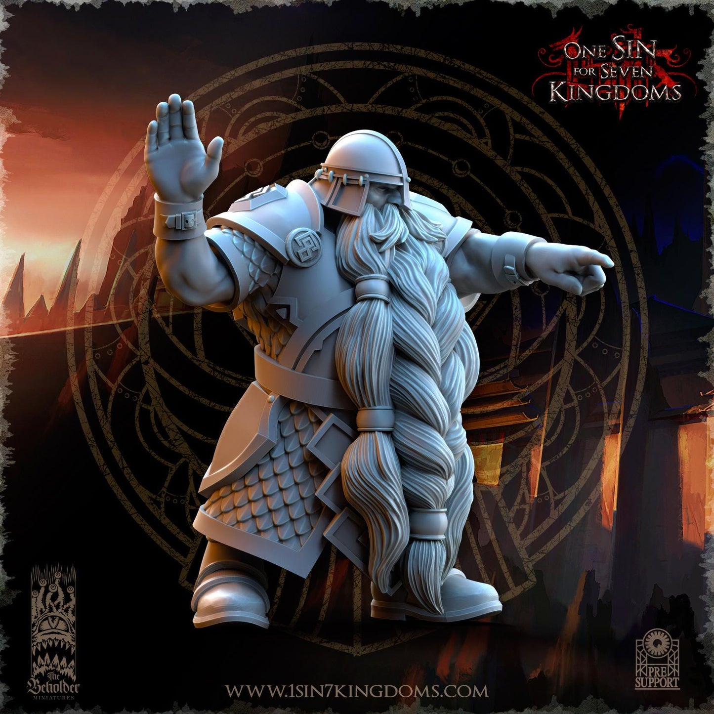 The Beholder Miniatures Dwarven Kingdoms Catapult - Fantasy / D&D (Custom Order) - product image 5 of 7