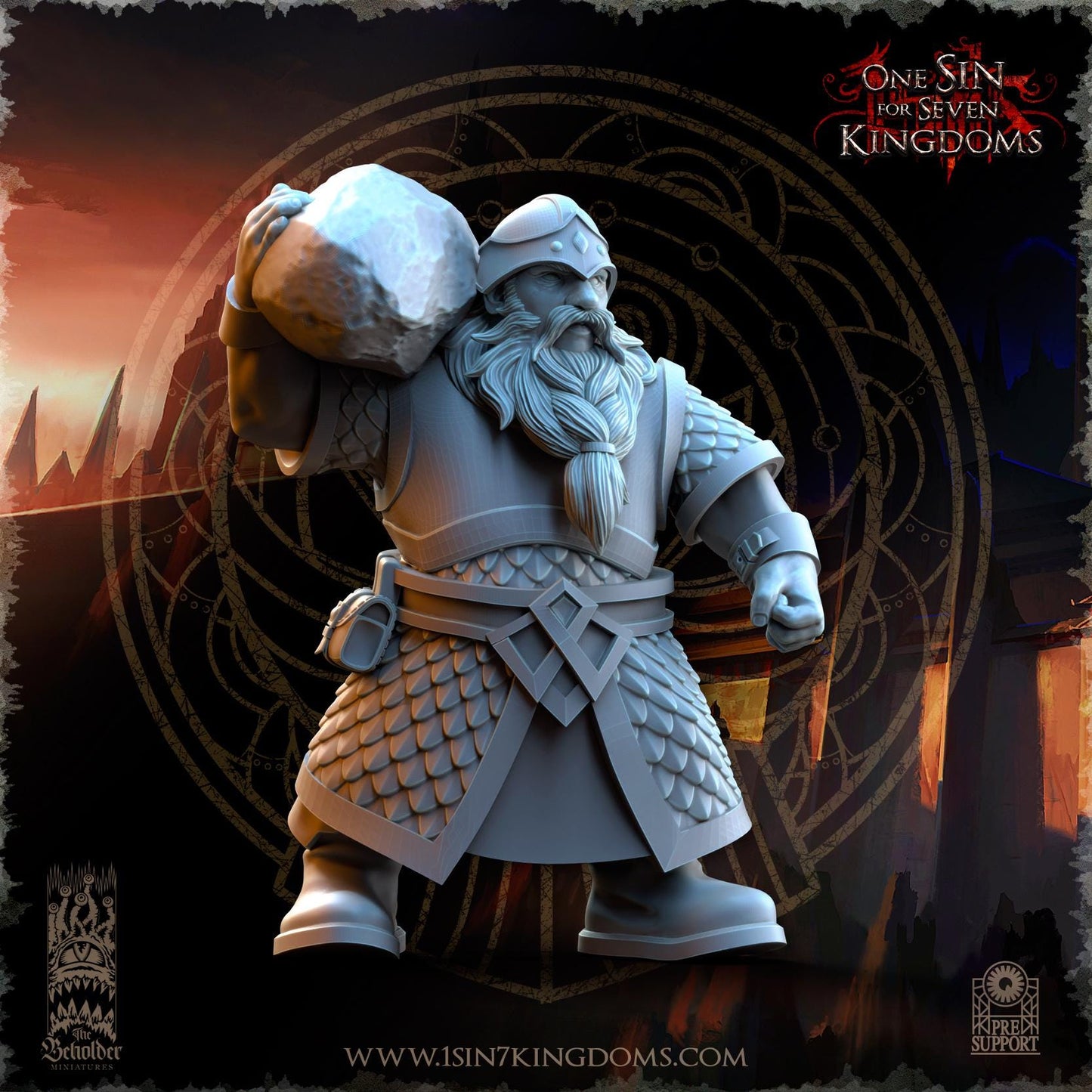 The Beholder Miniatures Dwarven Kingdoms Catapult - Fantasy / D&D (Custom Order) - product image 7 of 7