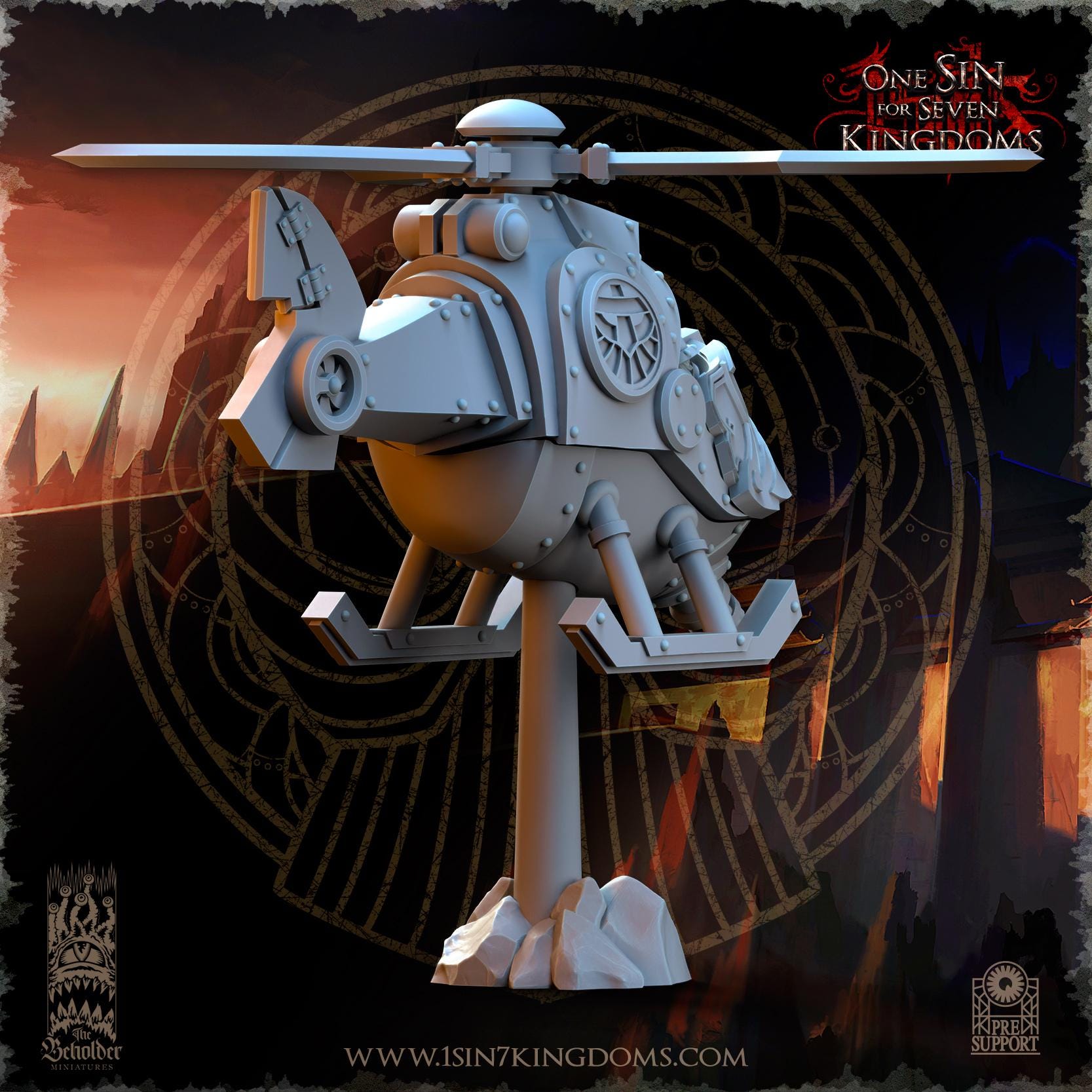 The Beholder Miniatures Dwarven Kingdoms Sky Thunder - Fantasy / D&D (Custom Order) - product image 3 of 4