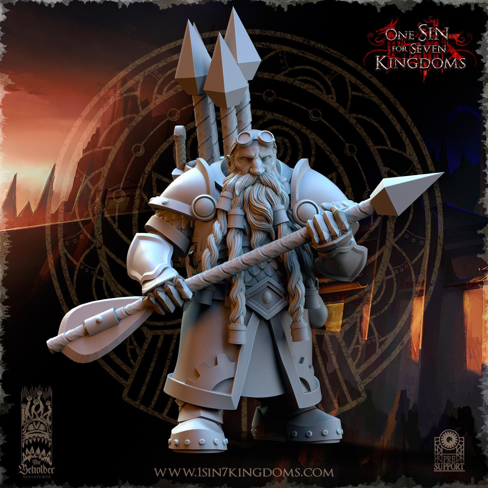 The Beholder Miniatures Dwarven Kingdoms Iron Spitter Ballista - Fantasy / D&D (Custom Order) - product image 6 of 6